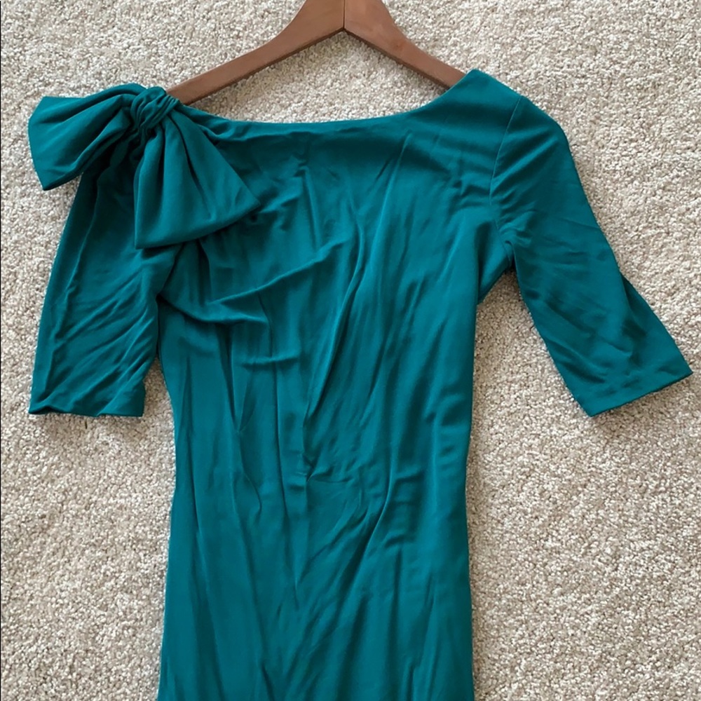 Badgley Mischka Teal Gown